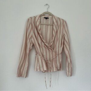 Jcrew matching lightweight pinstripe jacket and pants set EUC